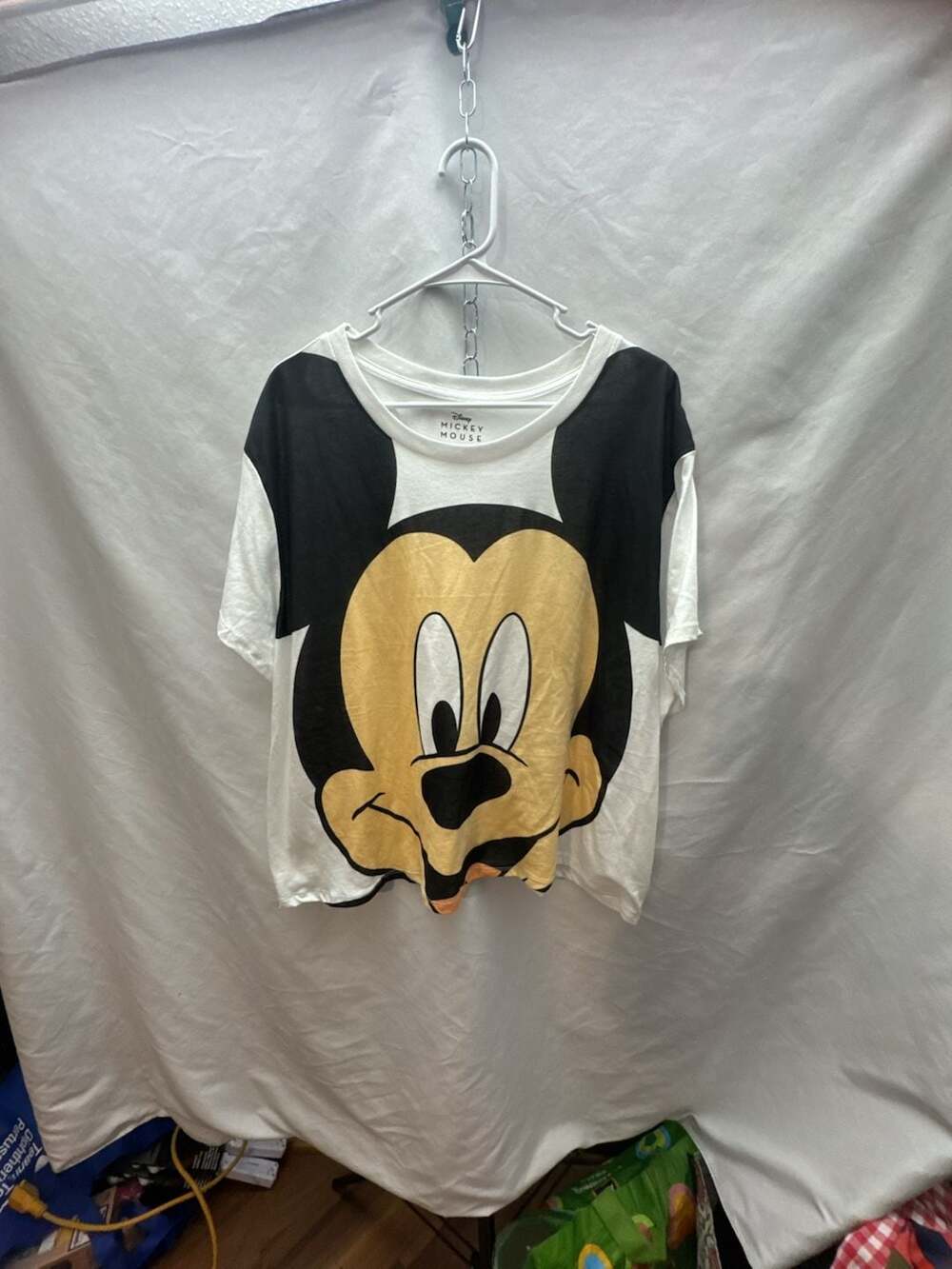 Disney Mickey Mouse Oversized Graphic T-Shirt White Black 3X
B-1
